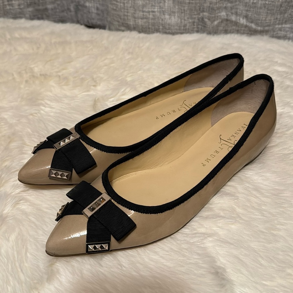 Ivanka Trump nude ITcollie pointed toe flats 7.5